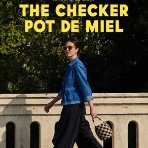 Pot de Miel in Black & Natural Checker